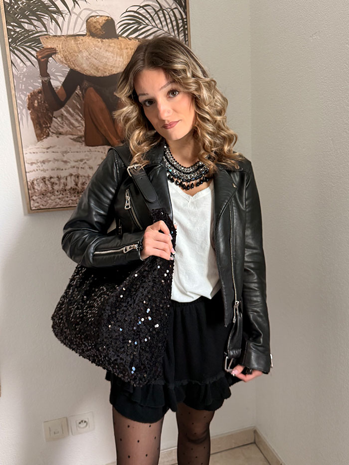 Jupe short Maéva Noire – Image 3