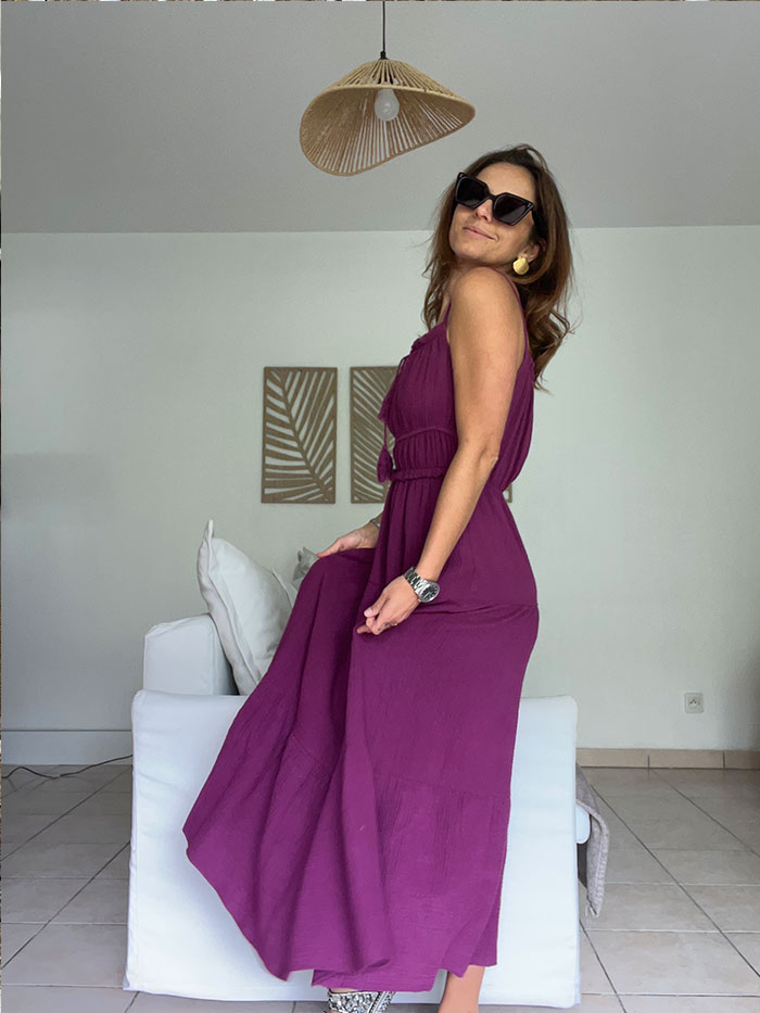 Robe Iris Mauve – Image 4