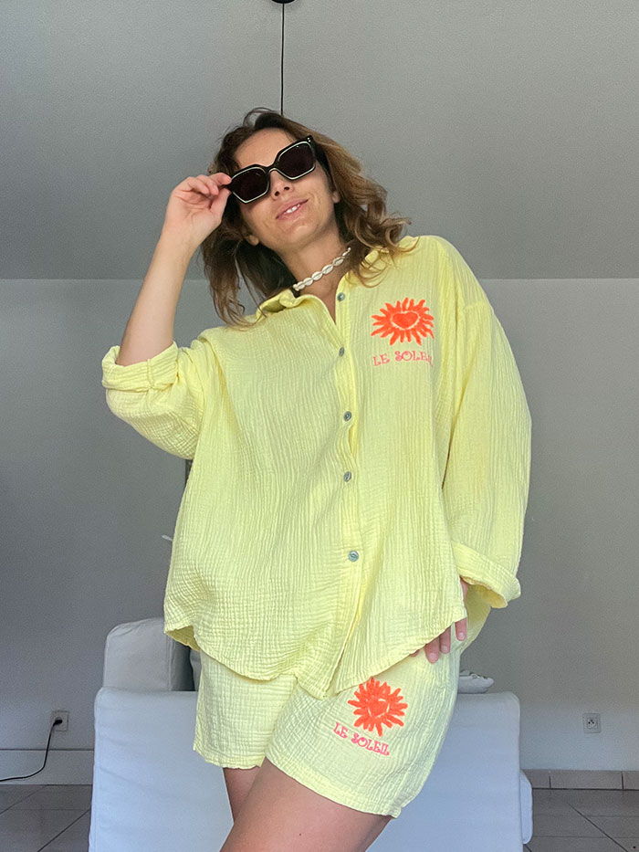 Chemisier Soleil Jaune – Image 2