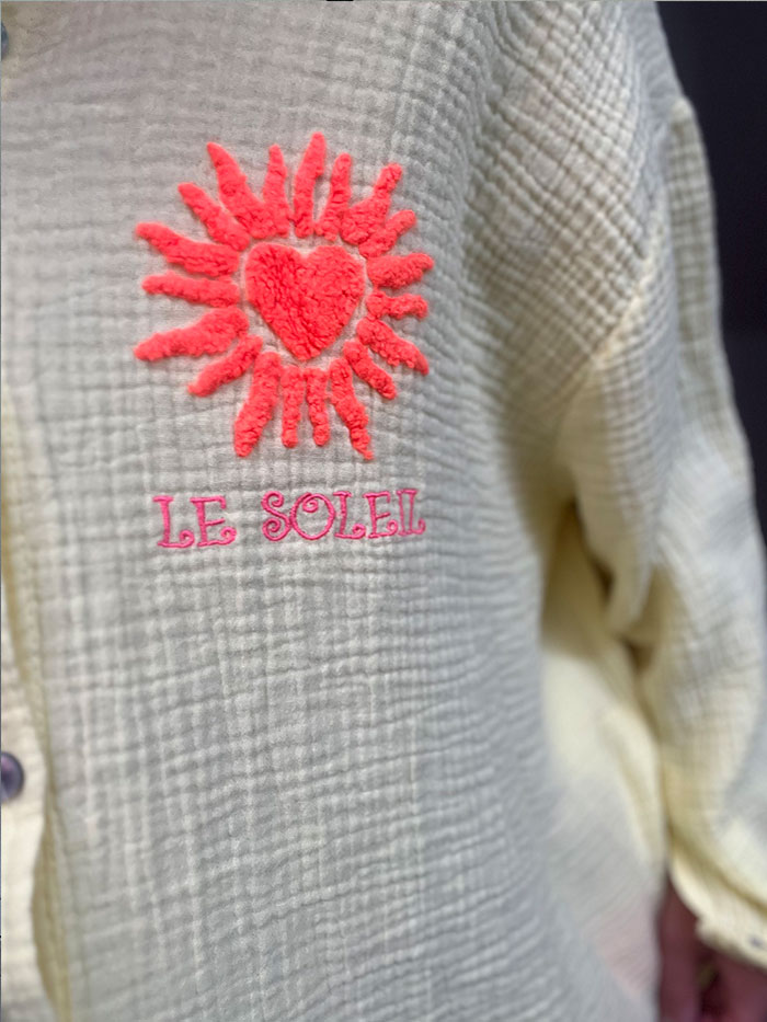 Chemisier Soleil Jaune