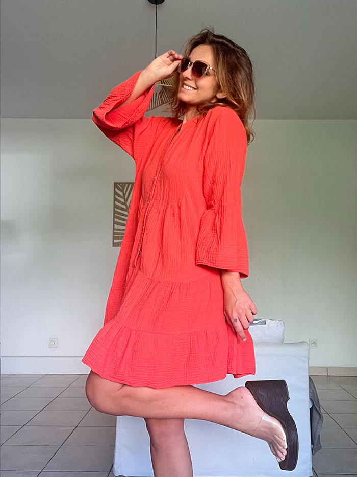 Robe Coralie Corail – Image 8