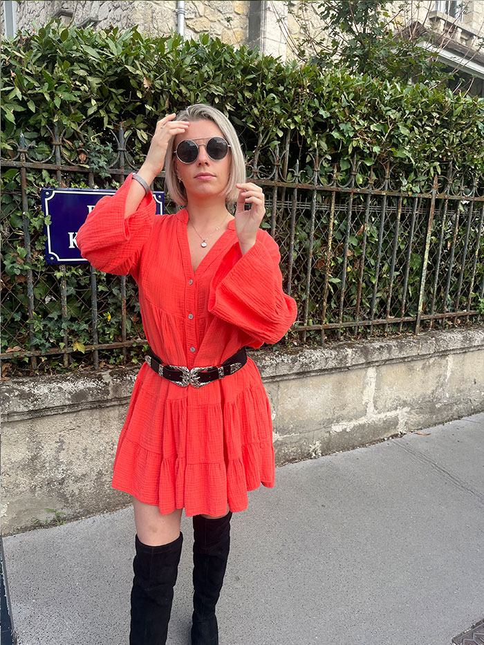 Robe Coralie Corail – Image 5